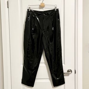 H&M patent leather pants